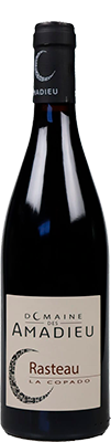 AOC RASTEAU ROUGE SEC CUVEE LA COPADO (BIO) <br>Ved 6 stk - 185,00 / stk Domaine des Amadieu
