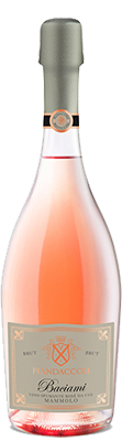 Baciami Spumante Brut Rosé - Mammolo<br>Ved 3 stk - 165,00 / stk Piandaccoli