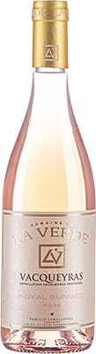 ROYAL SUNSET – Vacqueyras A.O.P. Rosé <br>Ved 6 stk - 130,00 / stk Domaine de La Verde