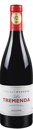 La Tremenda  - 100 % Monastrell<br>Ved 6 stk - 115,00 / stk Enrique Mendoza Alicante