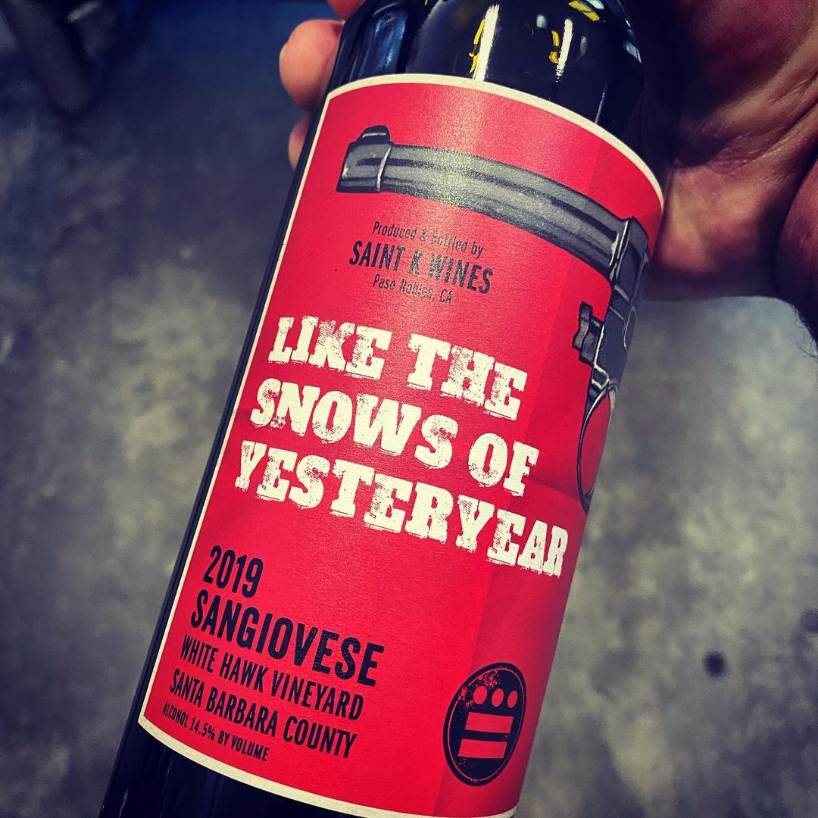 The Snows Of Yeteryear Sangiovese  Educated Guess